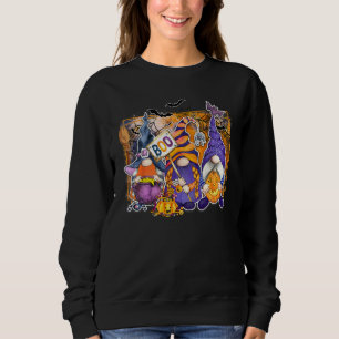 Boo Halloween Gnomes Pumpkin Fall Halloween Vibes Sweatshirt