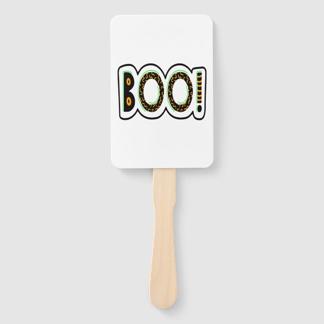BOO Halloween                          Hand Fan (Front)