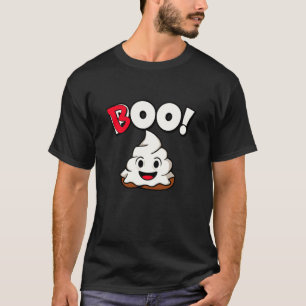 Boo - Halloween Holiday Cute Poo in Ghost Costume  T-Shirt