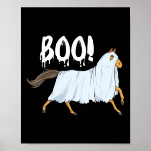Boo - Halloween Horse Horses Horseback Riding Eque Poster