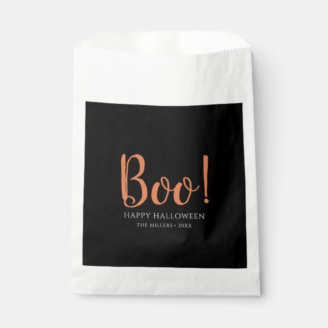 Boo Halloween Modern Favour Bag (Front)