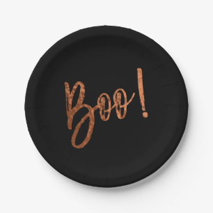 Boo! Halloween Modern Halloween Plates