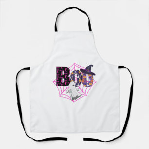 Boo Halloween October Pink Apron