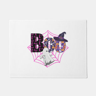 Boo Halloween October Pink Doormat