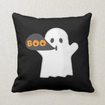 Boo Halloween orange and white 