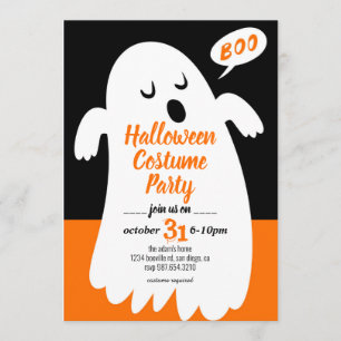 Boo - Halloween Party Invitation