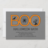 Boo! Halloween Party Invitation