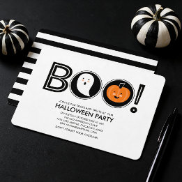 Boo! Halloween Party Invitation