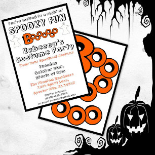Boo Halloween Party Invitation