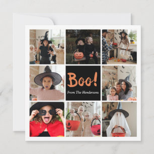 Boo Halloween Photo Card