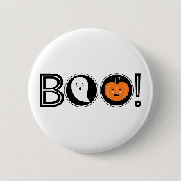 Boo! Halloween Pinback Button