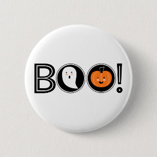 Boo! Halloween Pinback Button