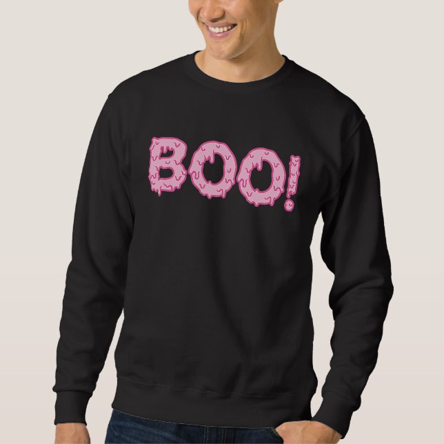 Boo Halloween Pink Sweatshirt (Front)
