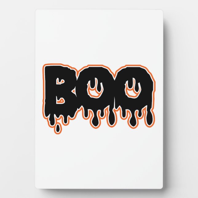 BOO Halloween  Plaque (Front)