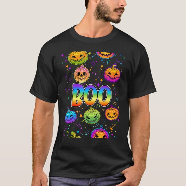 Boo Halloween pumpkin carnival costume clothing 1 T-Shirt (Front)