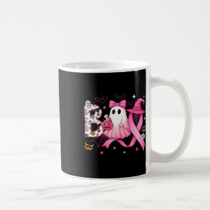 Boo Halloween Pumpkin Pink Ribbon Witch Breast Can Coffee Mug