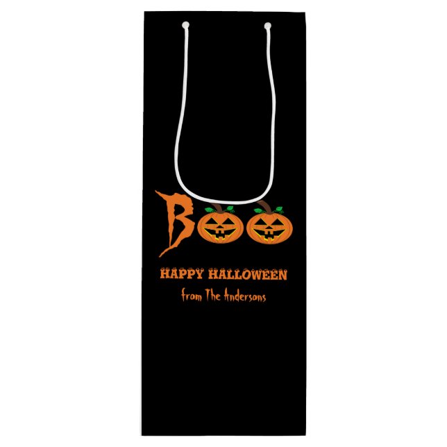 BOO! Halloween Pumpkins Gift Bag (Front)