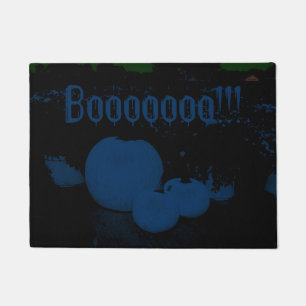 Boo Halloween Pumpkins on a Doormat