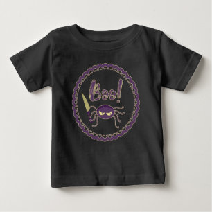 Boo! Halloween spider knife hand  Baby T-Shirt