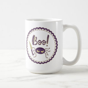Boo! Halloween spider knife hand Coffee Mug