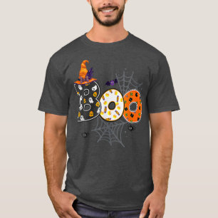 Boo Halloween Spiders And Witch Hat Ghost Boys Gir T-Shirt