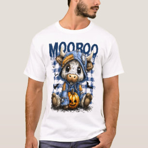 Boo Halloween Spooky Highland Cow T-Shirt