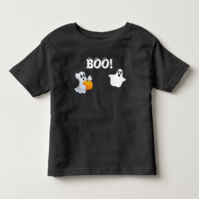 Boo Halloween Toddler T-Shirt (Front)