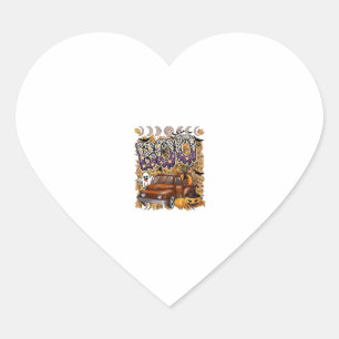 Boo Halloween Vintage Truck Ghost Pumpkins Leopard Heart Sticker
