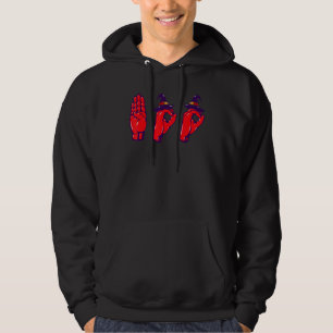 Boo Hands American Sign Language Pride ASL Hallowe Hoodie