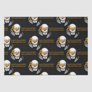 Boo Happy Halloween Funny Skull party Tissue Paper