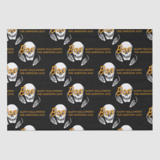 Boo Happy Halloween Funny Skull party Tissue Paper