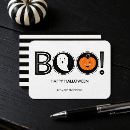 Boo! Happy Halloween Mini Card