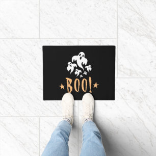 Boo Happy Halloween Personalised Doormat