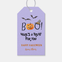 BOO Happy Halloween Pumpkin Treats Purple 