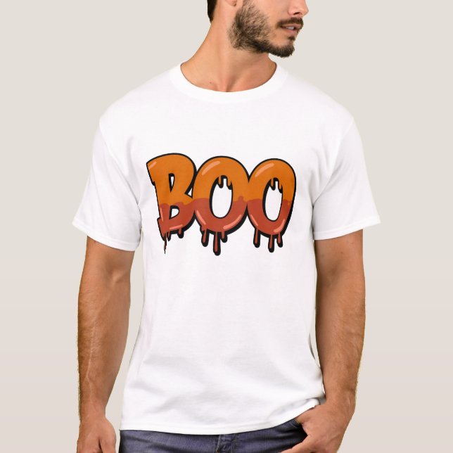 Boo! Happy Halloween T-Shirt (Front)