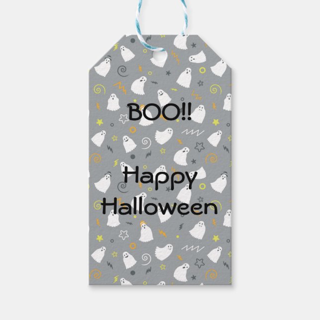 Boo! Happy Halloween tag (Front)