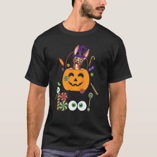 Boo Happy Halloween Trick Or Treat Cute Welsh Corg T-Shirt