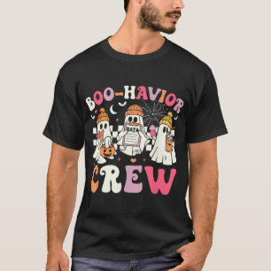 Boo Havior Crew Behavior Analyst Halloween Aba T-Shirt