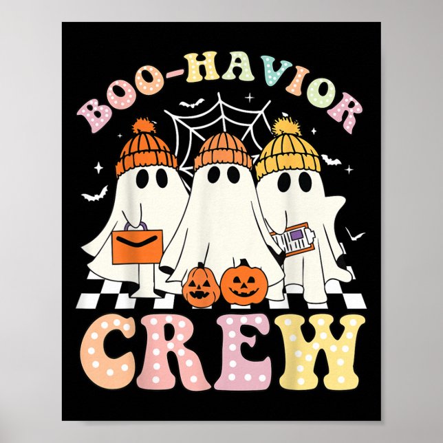 Boo Havior Crew Behaviour Yst Halloween Aba Rbt  Poster (Front)
