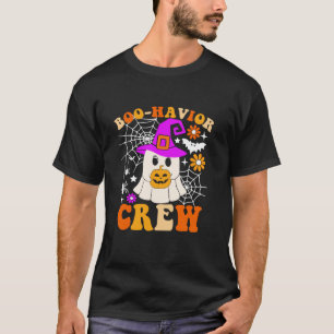 Boo havior Crew Cute Ghost Halloween Behaviour Ana T-Shirt