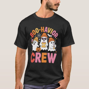 Boo-Havior Crew Halloween Fun Ghosts for Spooky En T-Shirt