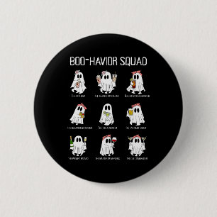 Boo-havior Squad Behaviour Analysis Ghost Rbt A Ha 6 Cm Round Badge
