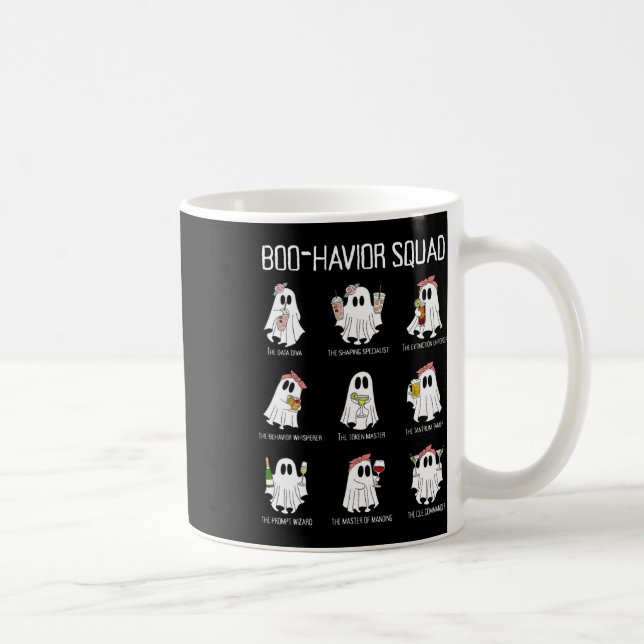 Boo-havior Squad Behaviour Analysis Ghost Rbt A Ha Coffee Mug (Right)