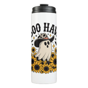Boo Haw Cow Ghost Western Halloween Thermal Tumbler