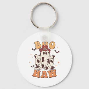 Boo Haw Halloween Trick Or Treat Spooky Season Gho Key Ring
