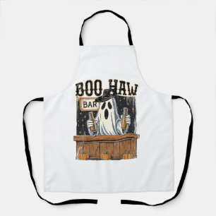 Boo Haw Retro Western Halloween Apron