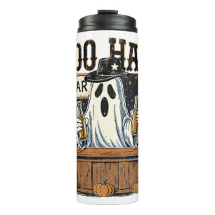Boo Haw Retro Western Halloween Thermal Tumbler
