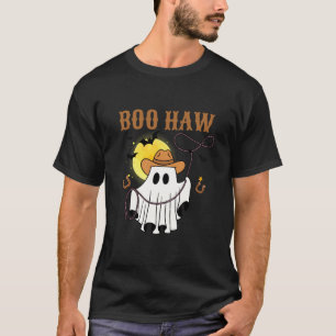 Boo Haw Spooky Cowgirl Vibes Country Funny Western T-Shirt