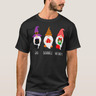 Boo HoHoHo Gnomes Cute Christmas  T-Shirt