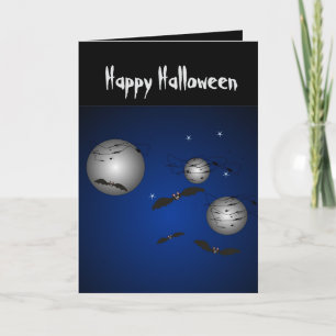 Boo Hoo Have a Batty Time Halloween Card
